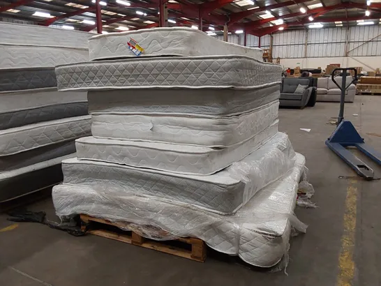 PALLET OF 7x ASSORTED MATTRESS - ASSORTED BRANDS, SIZES AND CONDITIONS