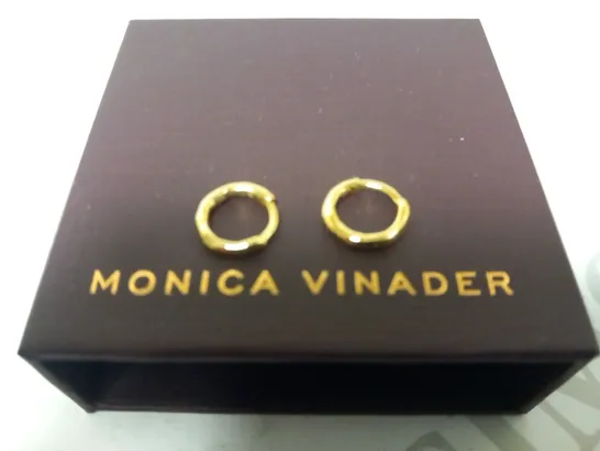 BOXED MONICA VINADER HOOP EARRINGS