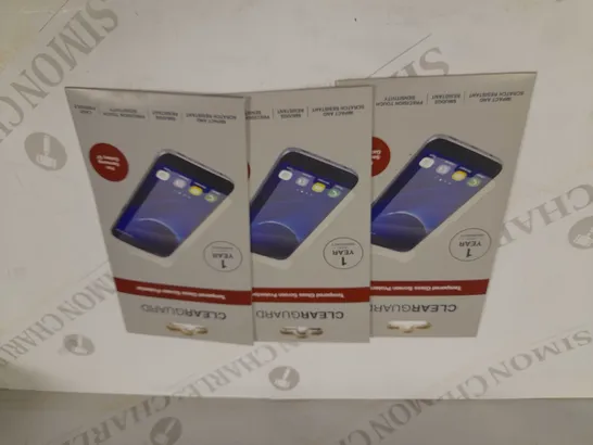 LARGE QUATITY OF CLEAR GUARD TEMPERED GLASS SCREEN PROTECTORS