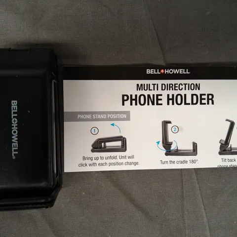 BOXED BELL & HOWELL SET OF 3 360 DEGREE COMPACT PHONE HOLDERS