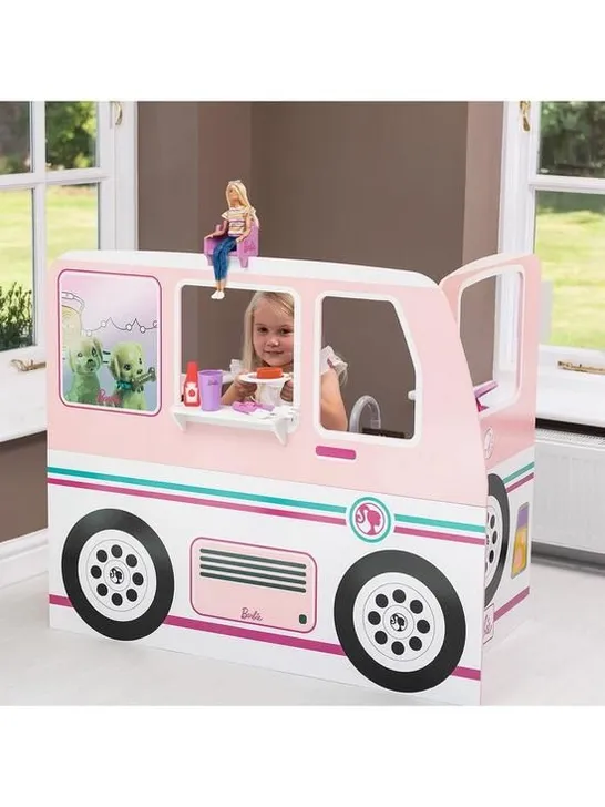 BOXED BARBIE DELUXE WOODEN CAMPERVAN WITH ACCESSORIES [COLLECTION ONLY] RRP £100