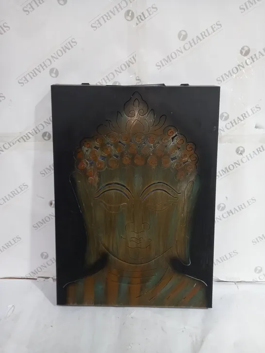 INNOVATORS SOLAR LED PEACEFUL BUDDHA WALL DECOR