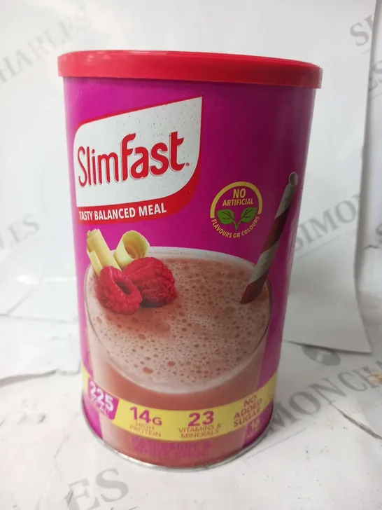 TWO TUBS OF SLIMFAST TASTY BALANCED MEAL SHAKES 584G