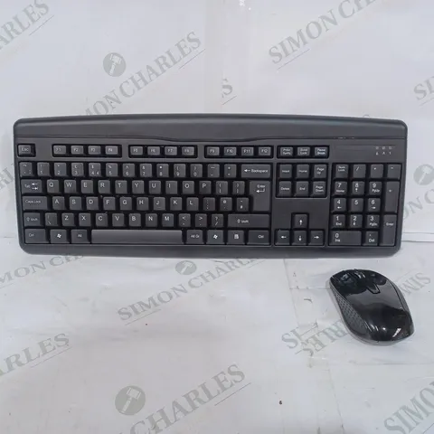 WIRELESS KEYBOARD & MOUSE COMBO - BLACK 