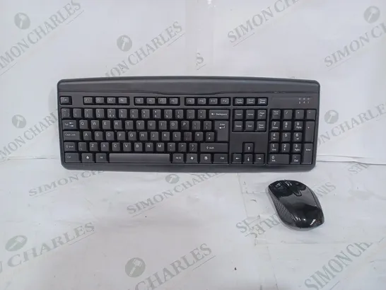 WIRELESS KEYBOARD & MOUSE COMBO - BLACK 