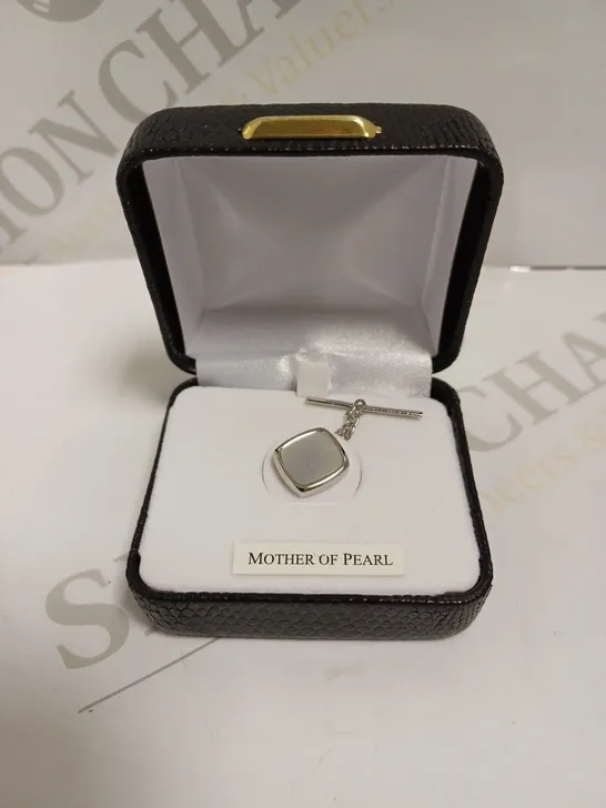 BOXED MOTHER OF PEARL PIN