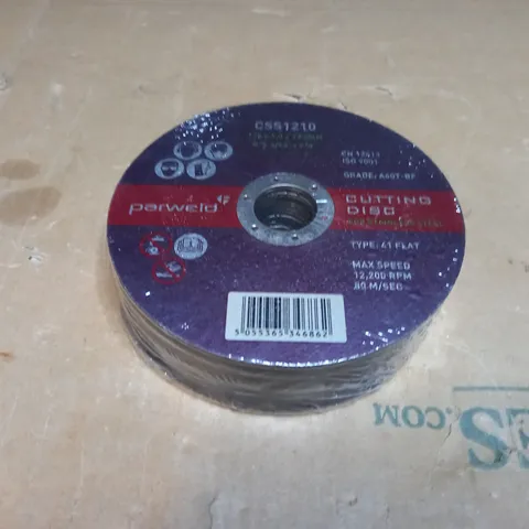 PACK OF 25 PARWELD CSS1210 CUTTING DISCS