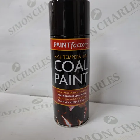 APPROXIMATELY 12 PAINT FACTORY HIGH TEMPERATURE COAL PAINT 400ML 