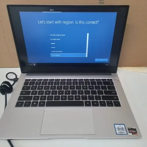 HUAWEI NBL-WAP9R AMD RYZEN 7 LAPTOP IN SILVER