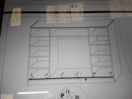 BOXED WARDROBE IN WHITE (4 BOXES)