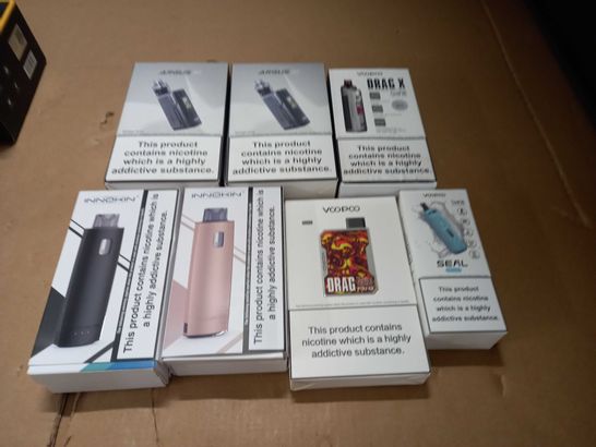 LOT OF APPROXIMATELY 35 ASSORTED VAPING ITEMS TO INCLUDE VOOPOO ARGUS AND VMATE + INNOKIN ENDURA AND 