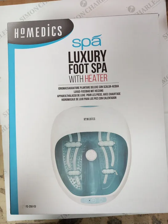 BOXED HOMEDICS SPA LUXURY FOOT SPA WITH HEATER FS-25-EU