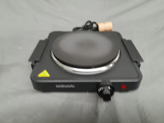 COOKWORKS BLACK TABLE TOP HOTPLATE - SINGLE HOB