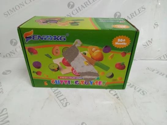 TWO BOXED ENZYKG FRESH FRUIT AND VEGETABLE CUTTING TOY SET