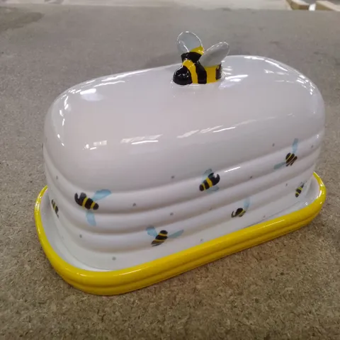 BOXED PRICE & KENSINGTON SWEET BEE CERAMIC BUTTER DISH