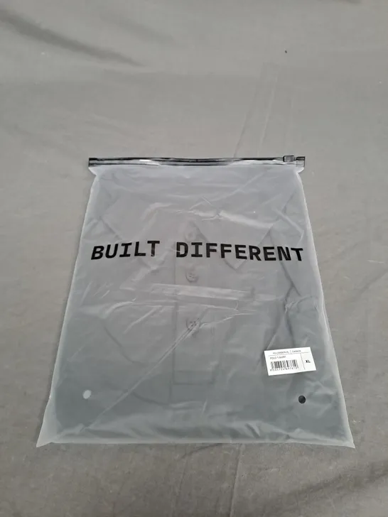 BAGGED BUILT DIFFERENT POLO T-SHIRT SIZE XL