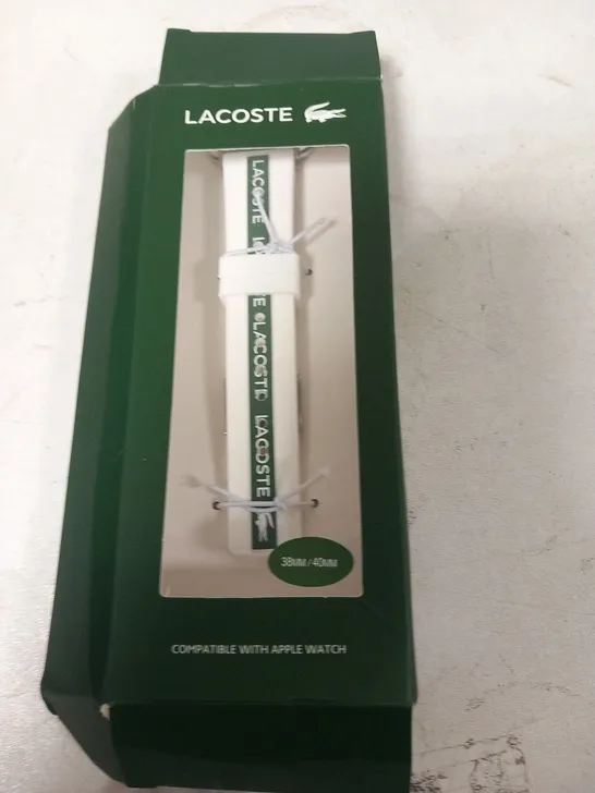 BOXED LACOSTE WATCH STRAP COMPATIBLE WITH APPLE WATCH