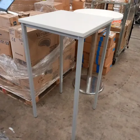 GREY TOPPED SQUARE TALL TABLE