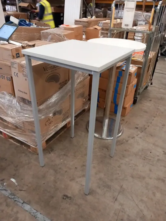 GREY TOPPED SQUARE TALL TABLE