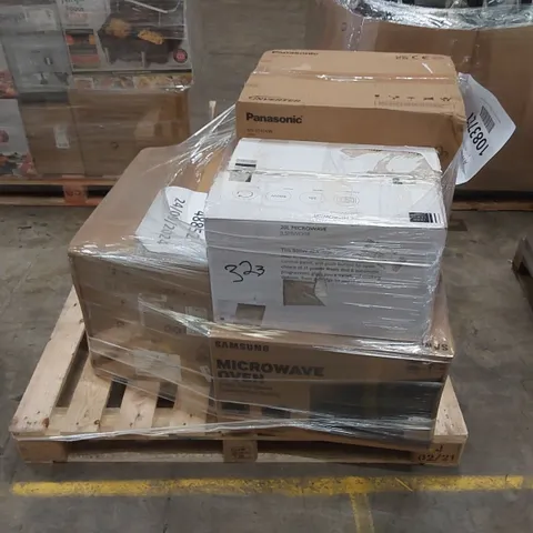 PALLET OF APPROXIMATELY 5 UNPROCESSED RAW RETURN MICROWAVES TO INCLUDE;