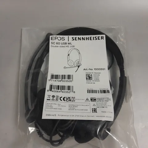 SENNHEISER SC60 USB DOUBLE SIDED HEADSET 