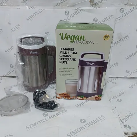 BOXED VEGAN REVOLUTION NON DAIRY DRINK MAKER 