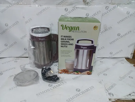 BOXED VEGAN REVOLUTION NON DAIRY DRINK MAKER 