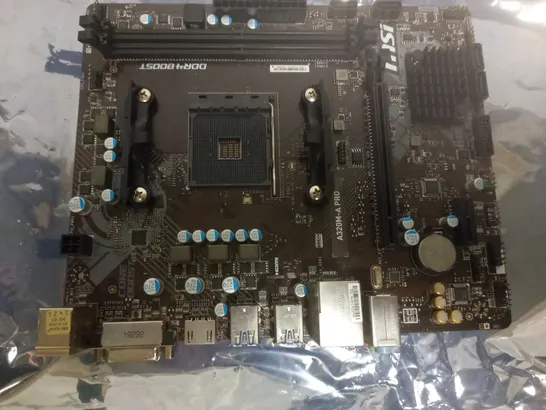 MSI A320M-A PRO MOTHERBOARD M-ATX, BLACK