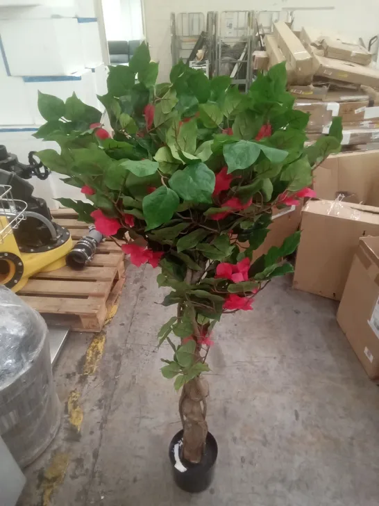 BOXED 120CM ARTIFICIAL PLANT - RED 