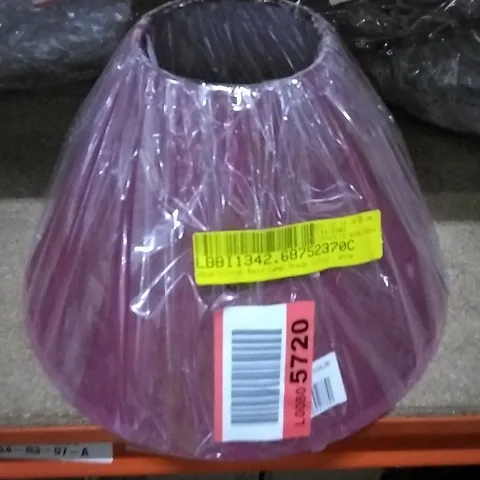 28CM COTTON BELL LAMPSHADE COLOUR: WINE