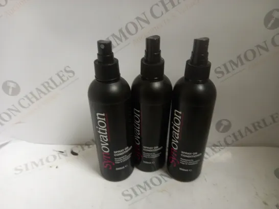 APPROXIMATELY 3 SYNOVATION SPRAY ON CONDITIONER (250ml) BOTTLES