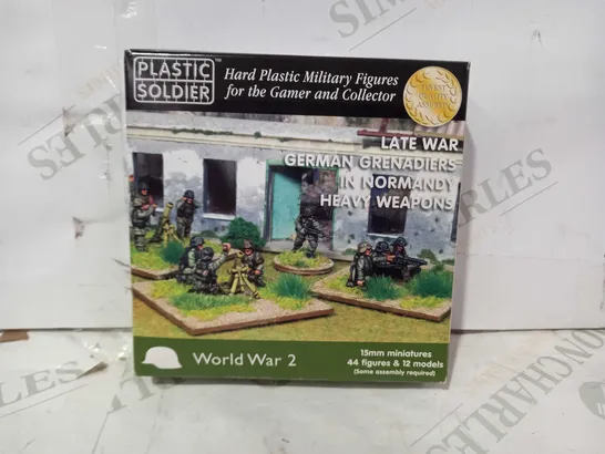 PLASTIC SOLDIER WORLD WAR 2 HARD PLASTIC MILITARY FIGURES - LATE WAR GERMAN GRENADIERS IN NORMANDY HEAVY WEAPONS