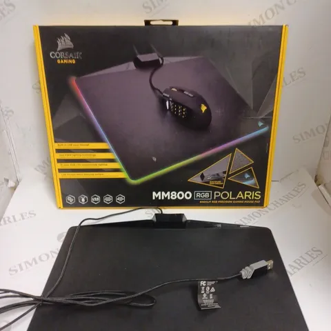 BOXED CORSAIR GAMING MM800 RGB POLARIS MOUSE PAD 