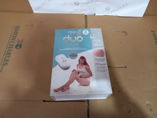 BOXED HOMEDICS DUO LUX PERMANENT HAIR REMOVAL SPECIAL SPA EDITION