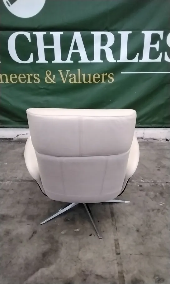 QUALITY BRITISH DESIGNED & MANUFACTURED G PLAN VARDE POWER RECLINER CHAIR CAMBRIDGE STONE LEATHER