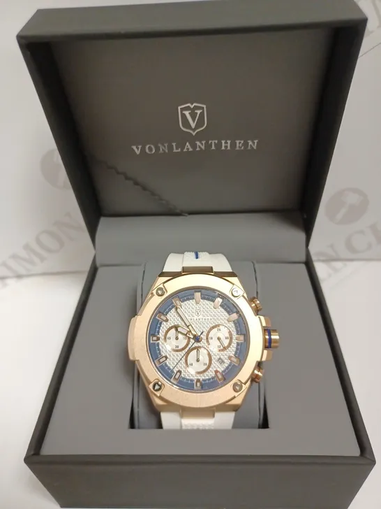 VONLANTHEN CHRONO RUBBER STRAP WATCH