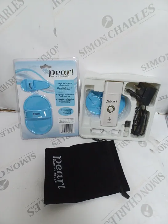 BOXED PEARL HAIR REMOVAL REMOVER WITH BUFFER PAD SET 