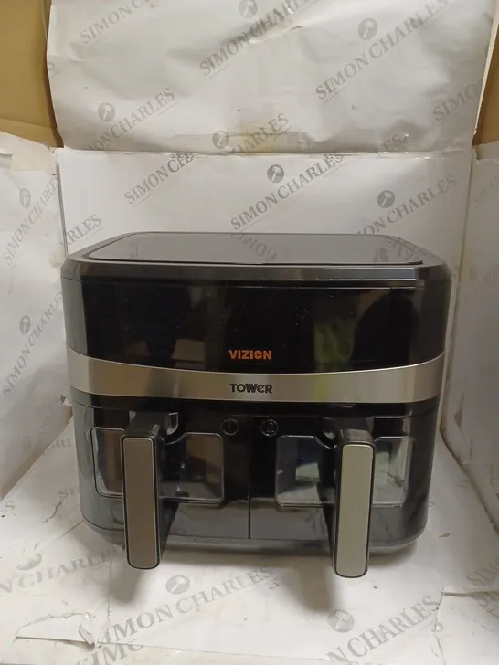 BOXED TOWER VORTX T17100 VIZION DUAL BASKET AIR FRYER