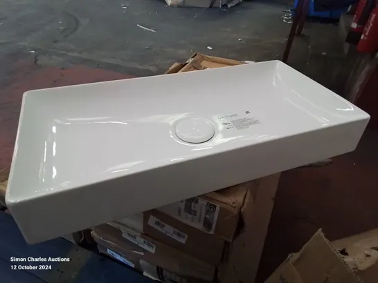 BOXED LAPINO CERAMIC 750MM STANCE COUNTERTOP BASIN -WHITE-