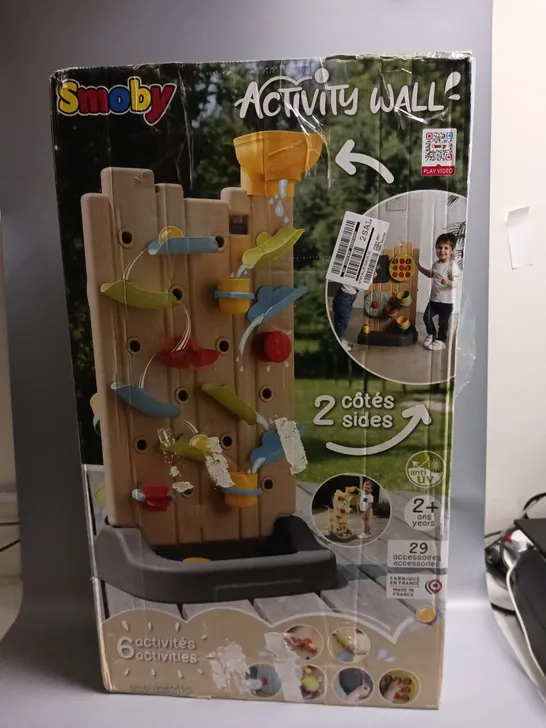 BOXED SMOBY ACTIVITY WALL  RRP £79.99