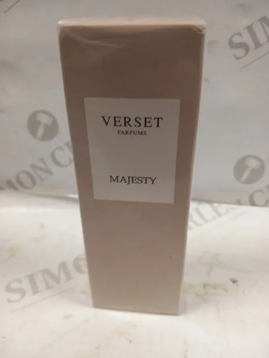 BOXED AND SEALED VERSET PARFUMS MAJESTY EAU DE PARFUM 50ML