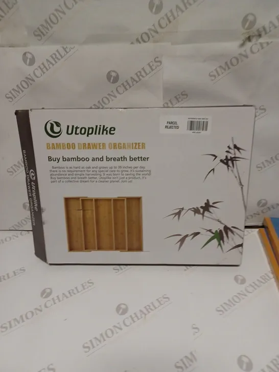 BOXED UTOPLIKE BAMBOO DRAWER ORGANISER 