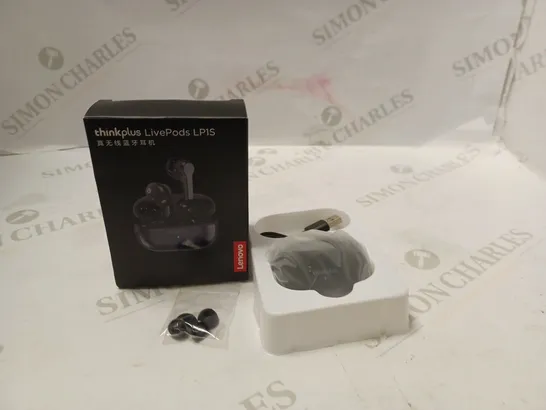 BOXED LENOVO THINKPLUS LIVEPODS. EARBUDS WITH ACCESSORIES - BLACK