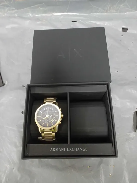 ARMANI EXCHANGE MEN'S CHRONOGRAPH, GOLD-TONE STAINLESS STEEL WATCH ONLY