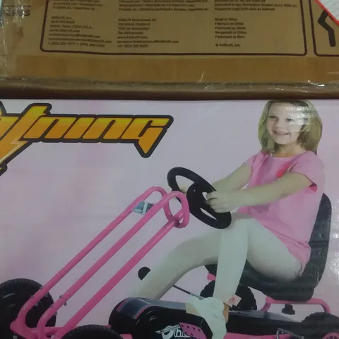 BOXED HAUCK LIGHTNING GO KART PINK