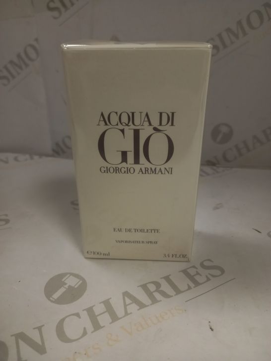 BOXED GIORGIO ARMANI ACQUA DI GIO EAU DE TOILETTE 100ML