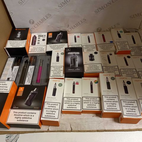 LOT OF APPROXIMATELY 20 E-CIGARATTES TO INCLUDE ASPIRE POCKEX KIT, AND GEEKVAPE AEGIS BOOST PLUS ETC.