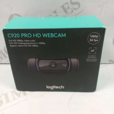 BOXED AND SEALED LOGITECH C920 PRO HD WEBCAM