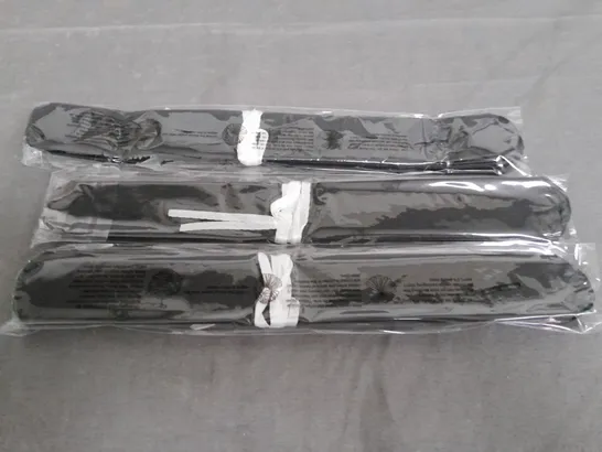 LARGE QUANTITY OF BLACK 10" TISSUE PAPER DECORATIONS