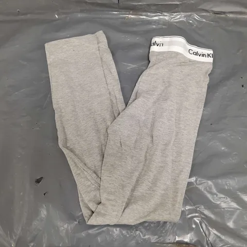 CALVIN KLEIN COTTON STRETCH LEGGINGS IN GREY - SMALL